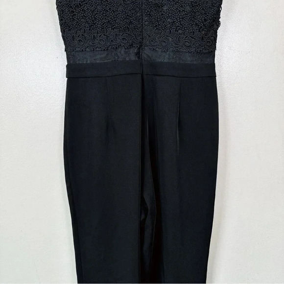 Harlyn Womens  Size Medium Black Lace Illusion Jumpsuit - Picture 12 of 15